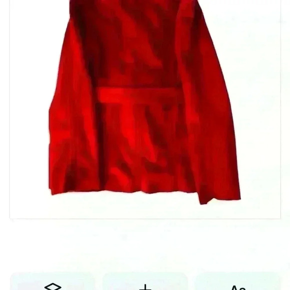 Pure Simple Natural Women's Red M Coat Sherpa Trim Belted Mid-Length Winter - Picture 4 of 5